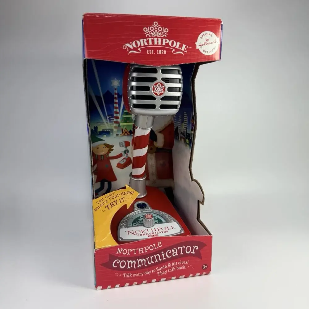 Hallmark North Pole Communicator Microphone Talk Santa & Elves 1226